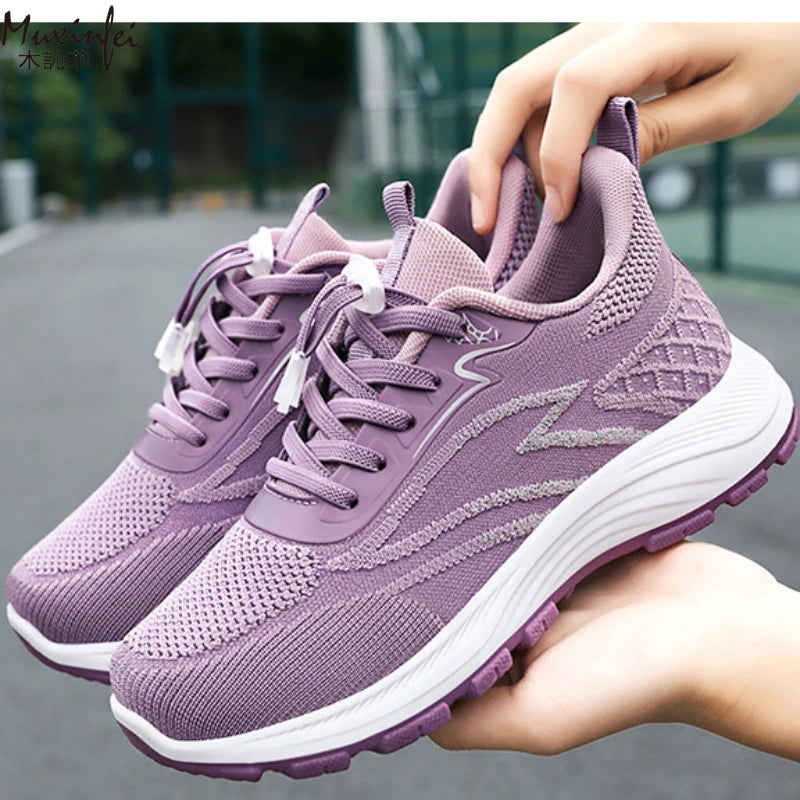 2025 Spring Women's Casual Sports Shoes Breathable and Comfortable Outdoor High Quality Single Shoes Trendy Women's Shoes.