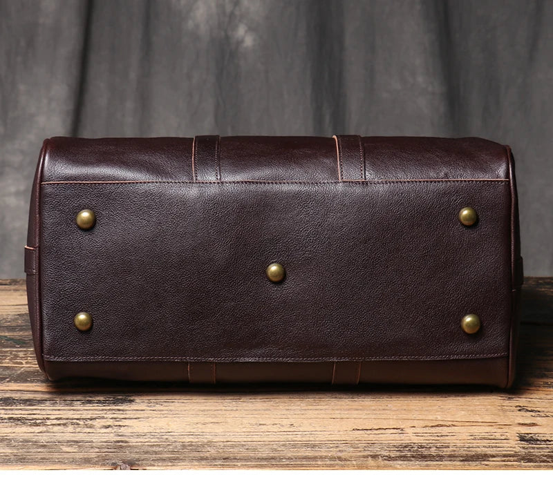 Vintage Herren Reisetasche klassische Business Umhängetasche Kopfs chicht Rindsleder Weekender Sporttasche Leder handtasche für Ehemann Geschenk.