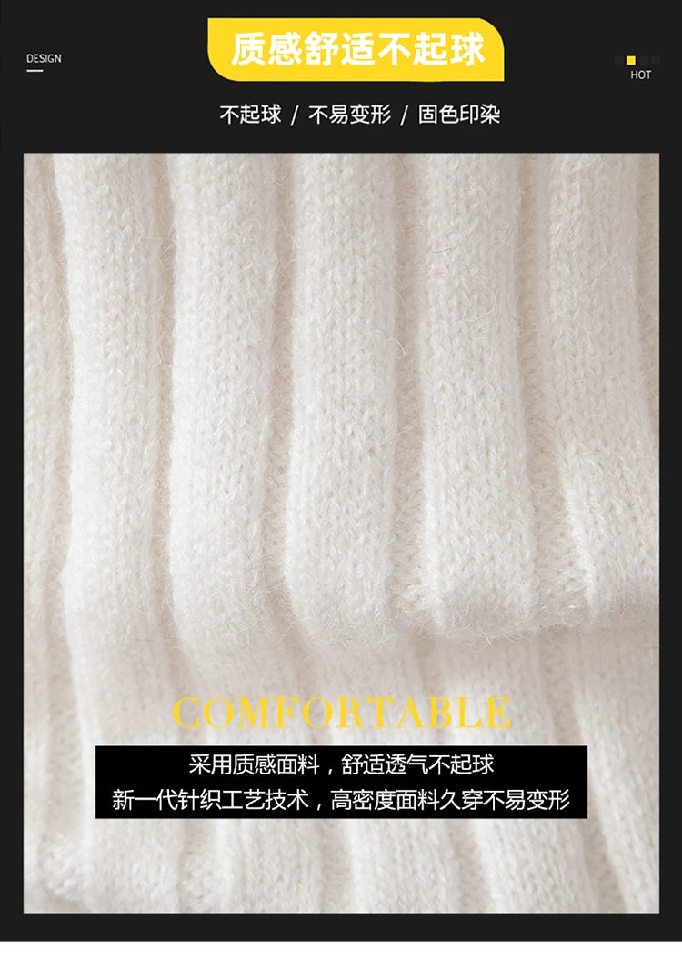 2023 Autumn  and Winter New Sweaters Warm Fit Knitted Sweaters Solid Color Casual Pullover Multiple Styles Sweater Men.