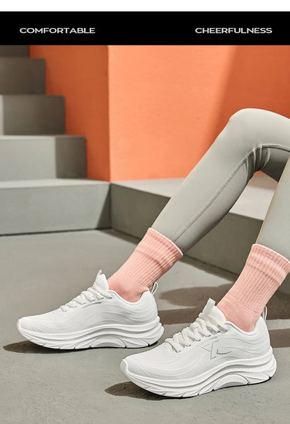 Xtep 299 Leather Running Streamline For Women 2024 Winter Running Shoes Leisure Training Sneaker(Suggest 1 size up) 876418110021.