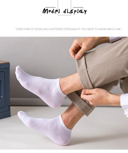 5 Pairs of Women's/men's Boat Socks Invisible Low Cut Anti Slip Summer No Show Ankle Socks Solid Color Casual Breathable.