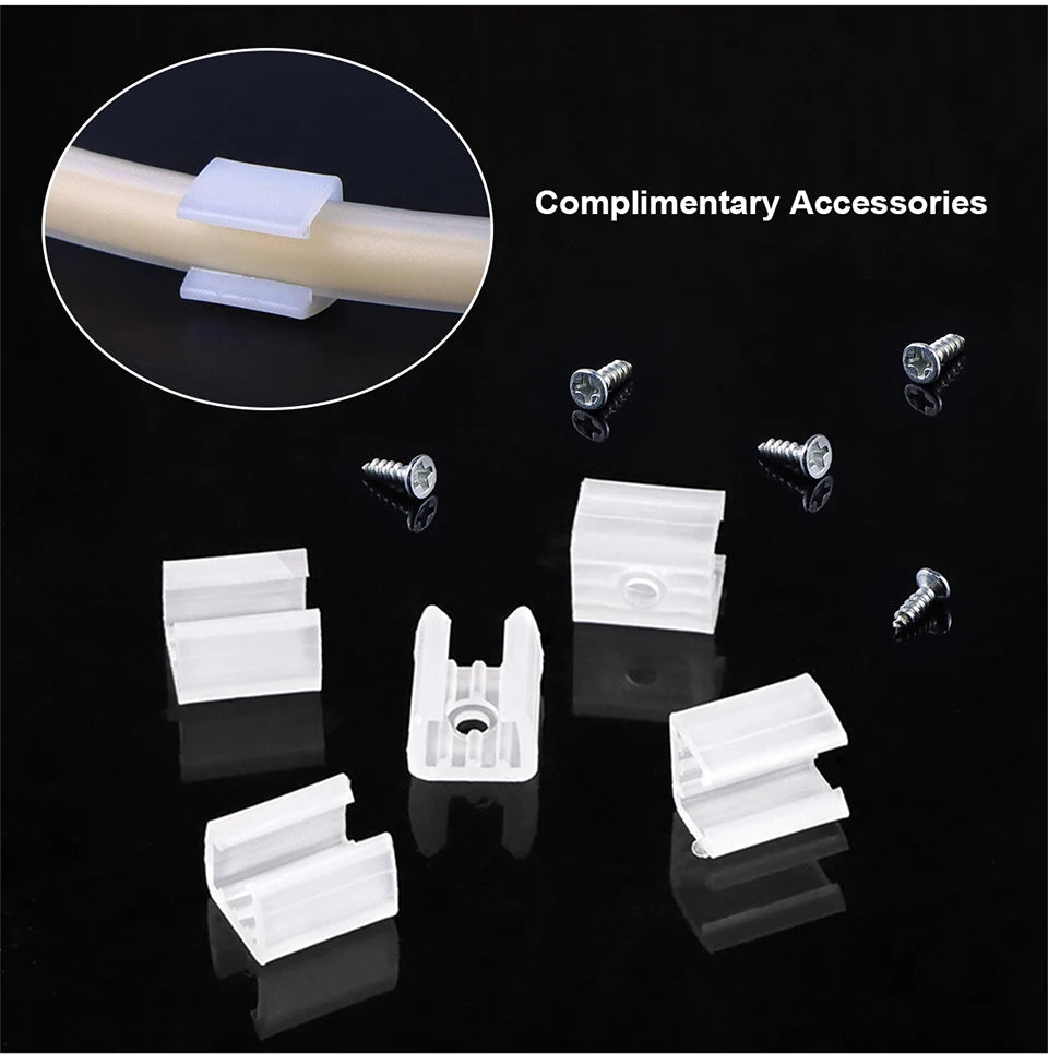 1m-35m Surper Brightness COB LED Strip Light 288LEDs/M RA90 220V Outdoor Waterproof Silicone Tube for Yard Swimming Pool Pathway.