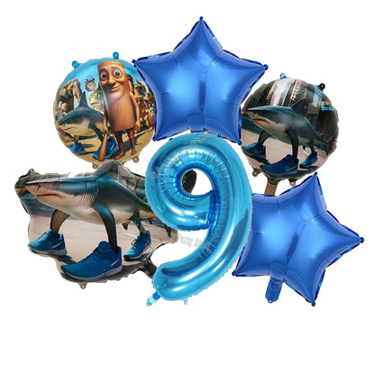 Italienisches Brainrot-Ballon-Set, Babyparty-Party-Ballon, Tralalero Tralala TungTungTungSahur-Luftballons, Dekoration, fotografische Requisite