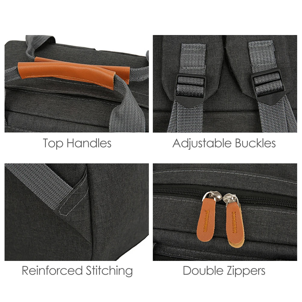 New casual men's shoulder bag set of three outdoor travel computer backpack men's shoulder bag.