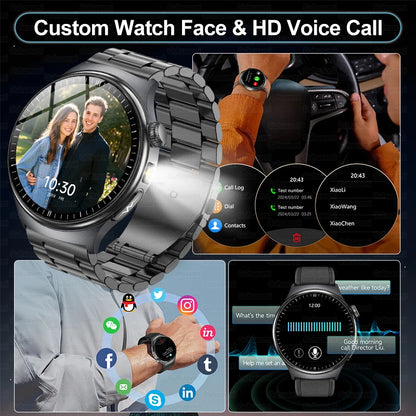 2026 New Smart Watch Men ECG+PPG Blood Lipids Uric Acid Blood Pressure Bluetooth Call 1.43'' Sapphire Smartwatch Remote Nursing.