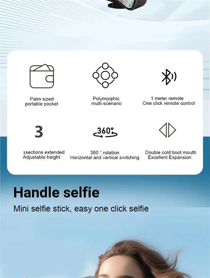 FGCLSY Mobile selfie stick handle, tripod photography tool handheld stabilizer shooting assistant multifunctional portable stand.