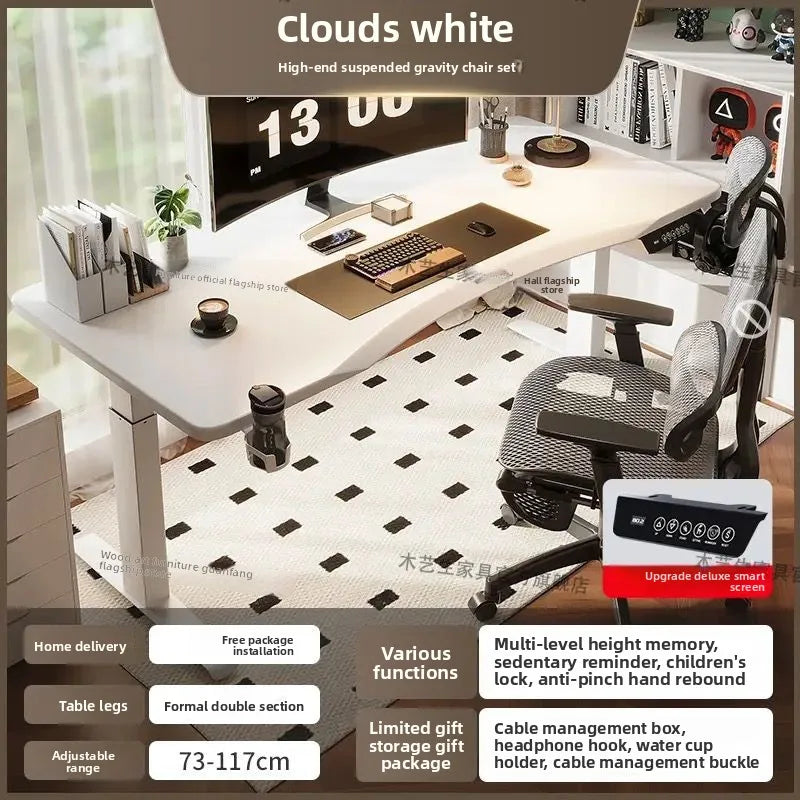 Elektrischer höhenverstellbarer intelligenter Stehschreibtisch, Computer-Workstation, Heimbüro, Gaming-Tisch, Arbeitszimmer, Schreibtisch, Desktop-Computer