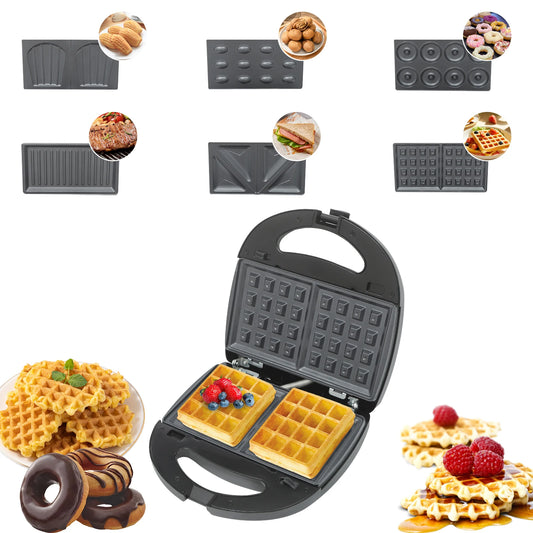 Mini Waffle Maker Sandwich Machine Cake Maker Nonstick Electric Baking Pan Multi Functional Dessert Breakfast Machine.