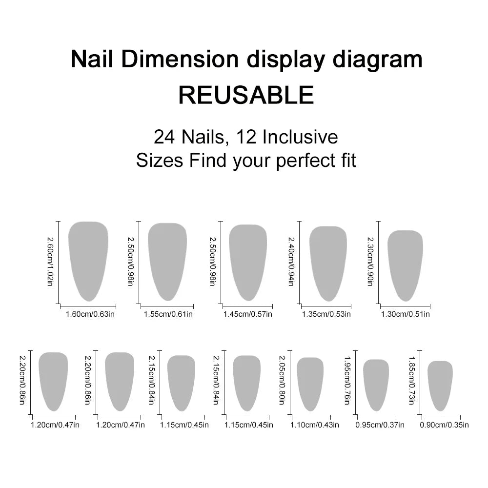 24pcs Sliver Spider Design Fake Nail Halloween Gothic Punk False Nail Tips Wearable European Heavy Metal Almond Press on Nails.