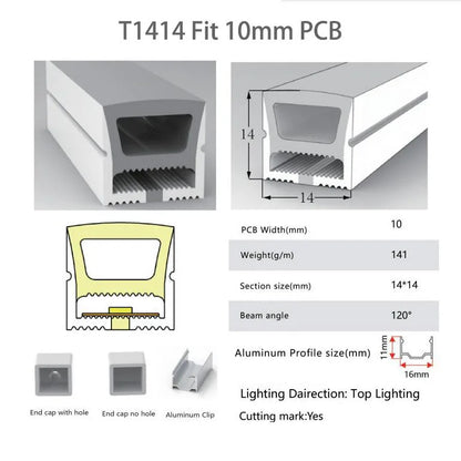 IP67 Waterproof Flexible LED Neon Silicone Light Tube For WS2812B WS2811 WS2815 5050 COB RGB Light Strip Ourdoor Decoration