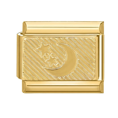 New Fashion 9mm 15 Style Italian Modular Charm Bracelet Fashionable Leisure Holiday Scenery Literary Modular Elastic Bracelet