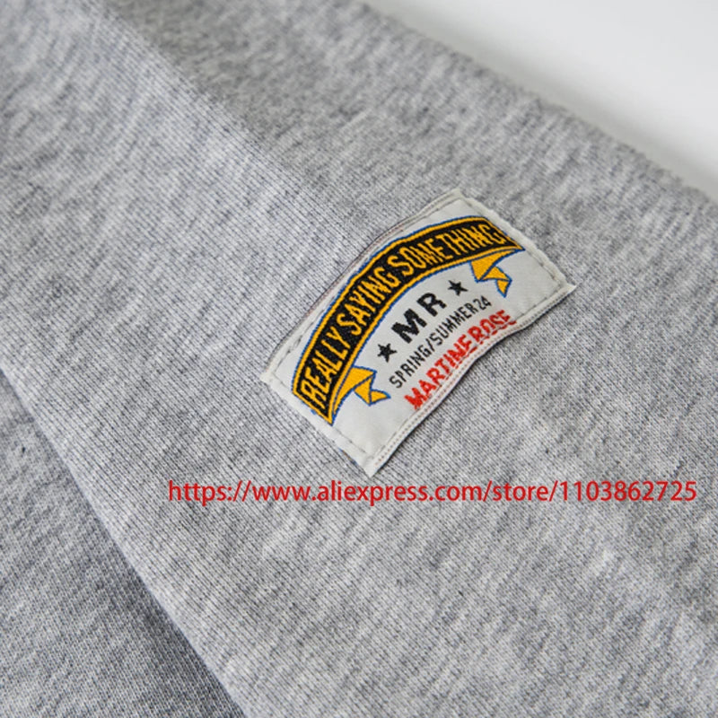 2025 MARTINE ROSE Zip Up Cardigan High Quality Splicing Design Real Photo Autumn Winter Ribbed Collar Martine Rose Jacket Coat.