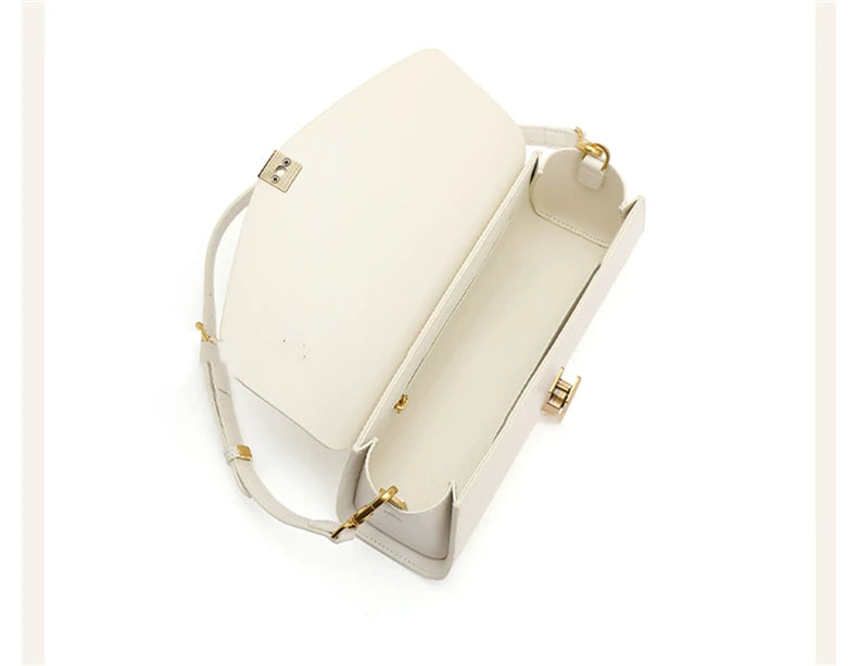 Hifashion Elegant Genuine Leather Underarm Shoulder Bags For Women 2025 Luxury Designer Crossbody Purses Square Ladies Handbags.