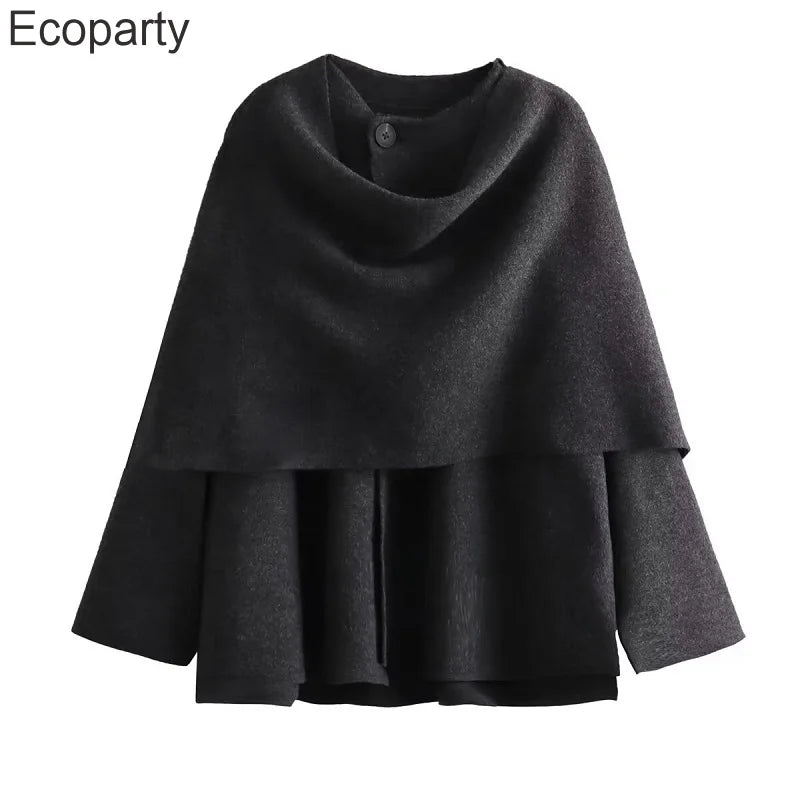 2023 neue Plüsch Winter Mäntel für Frauen Asymmetrische Schal Demi-saison Jacke für Frauen Parkas Langarm Gepolsterte Mantel Frau jacke.