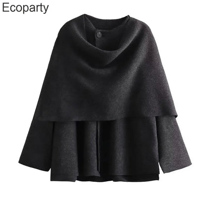 2023 neue Plüsch Winter Mäntel für Frauen Asymmetrische Schal Demi-saison Jacke für Frauen Parkas Langarm Gepolsterte Mantel Frau jacke.