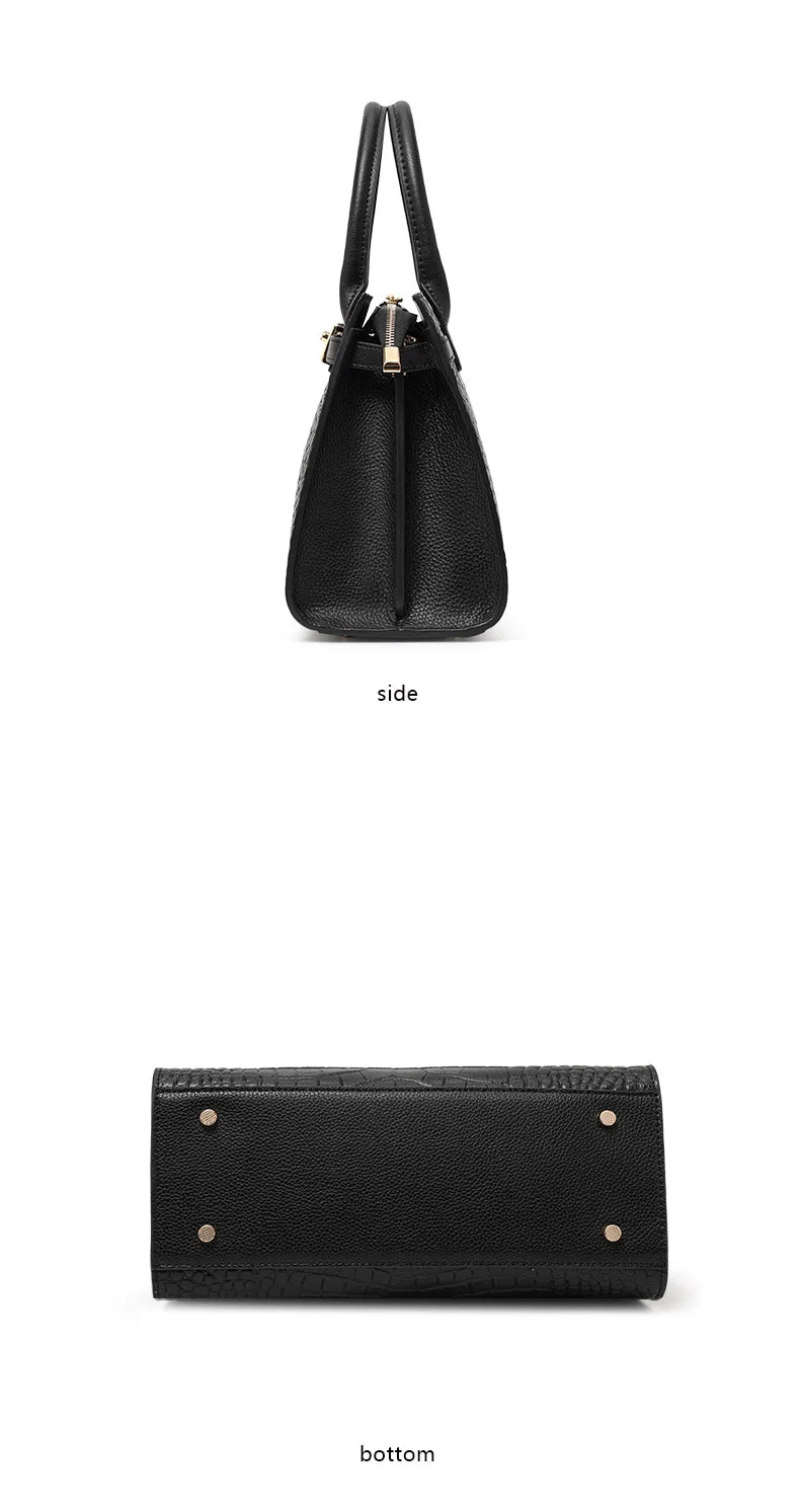 First-layer cowhide bag, red mother's bag, women's bag fashionable handbag, wedding  genuine leather shoulder bag.