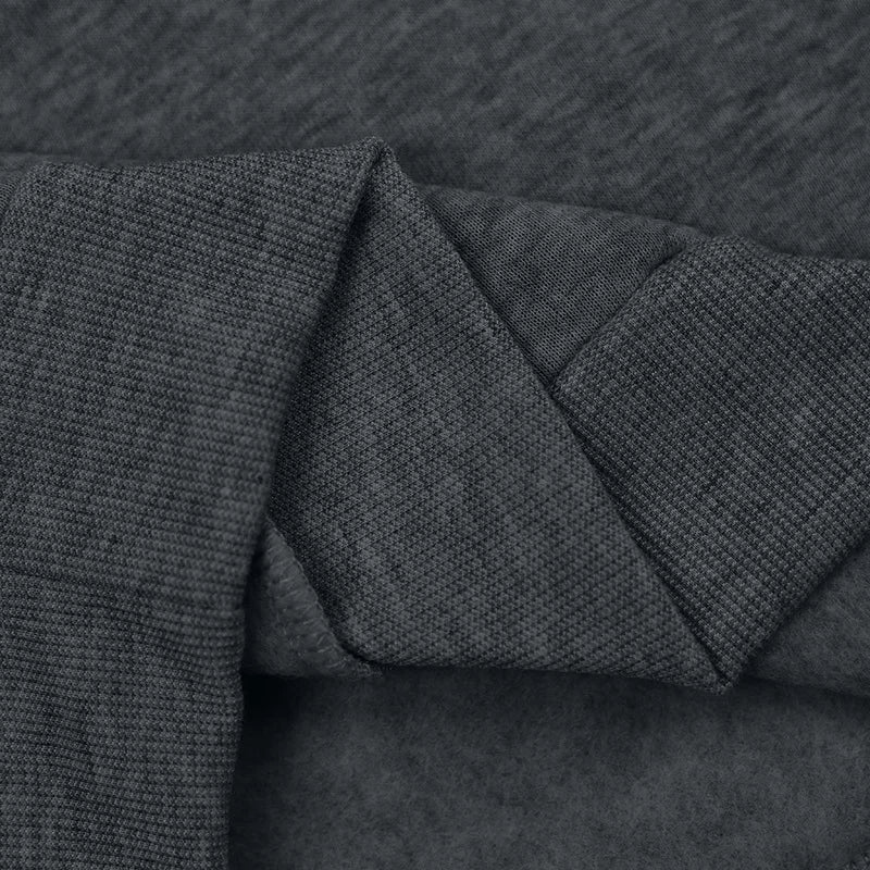 Pullover Hoodie Set Reißverschluss Multi-Pocket Pullover Herren Sport Casual Top Zweiteiliges Set.