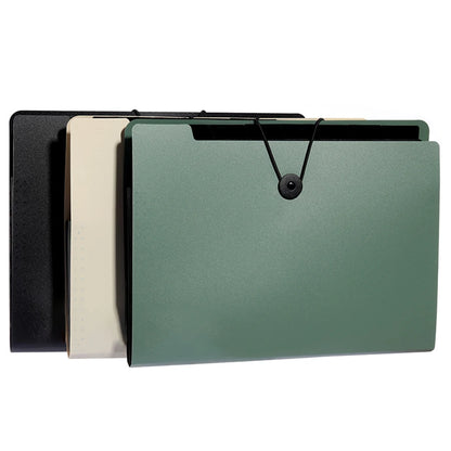 Three Colors Horizontal A4 Folder Students Office Business Trip Multi-layer Large Capacity 5/8/13 Layers Storage Organ Bag.