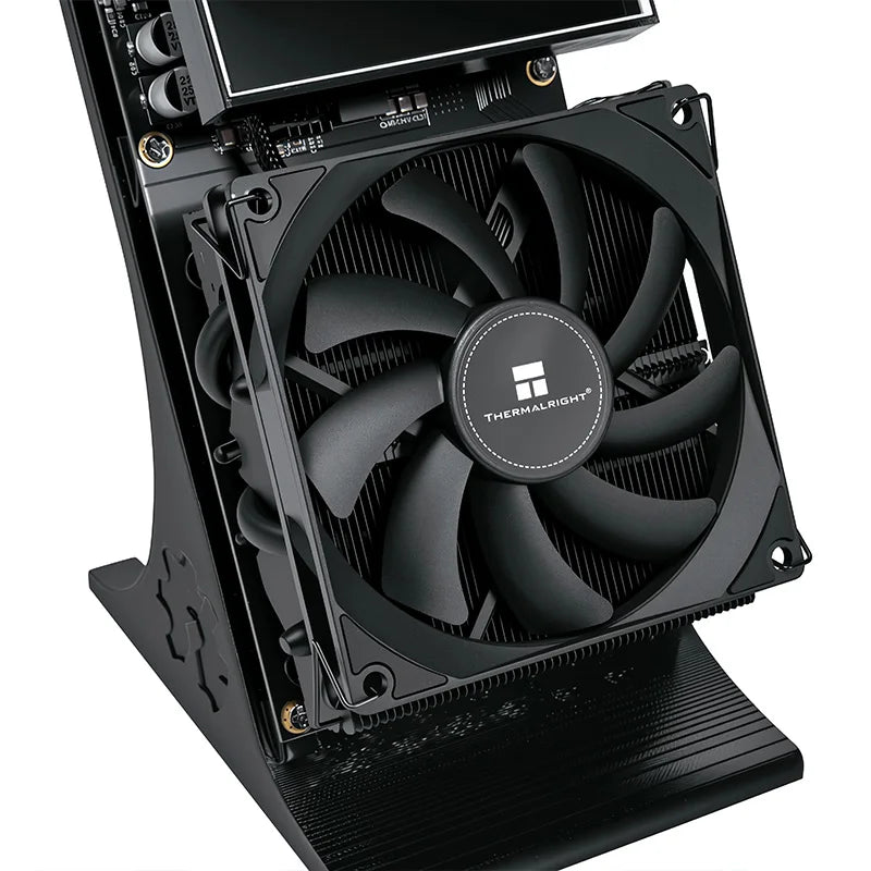 New Bitaxe NerdQaxe++black BTC mining machine, with a computing power of 4.8TH/s, power consumption of 75W, and power supply.