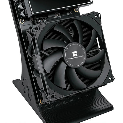 New Bitaxe NerdQaxe++black BTC mining machine, with a computing power of 4.8TH/s, power consumption of 75W, and power supply.