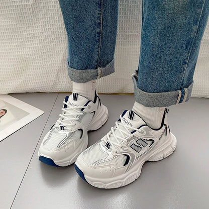 New Spring Autumn Women's Jogging Sneakers Fashion Casual White Breathable Tennis Low Top Vulcanized Shoes Outdoor Trainers.