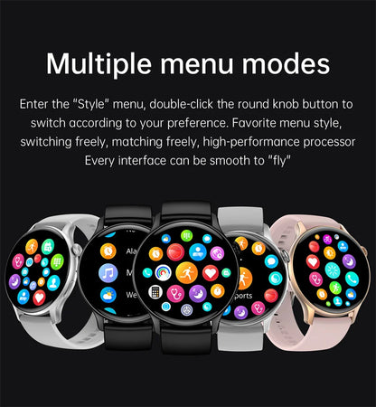 2025 NFC Smart Watch Amoled HD GPS Track Sports Heart Rate Bluetooth Call Waterproof Ladies Women Smartwatch For Huawei Xiaomi.