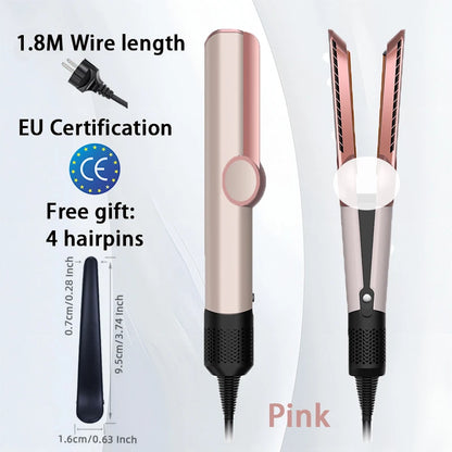 2025 New 2-in-1 Hair Straightener & Dryer Combo - Smartly Controlled Negative Ion Heating Plates, Suitable for Home Hair Styling.
