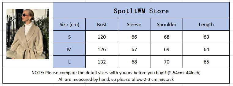 Lässiger, einfarbiger Wollmantel mit Schalkragen, modischer, lässiger, einreihiger Tasche, lockere Oberbekleidung, 2025, neue Highstreet-Jacke