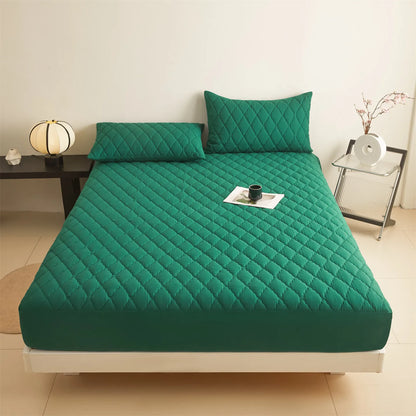 Waterproof Mattress Cover Thickened Padding Comfortable Fabric Bed Cover Bed Linen Bed Sheets Set Mattress Protector for Home.
