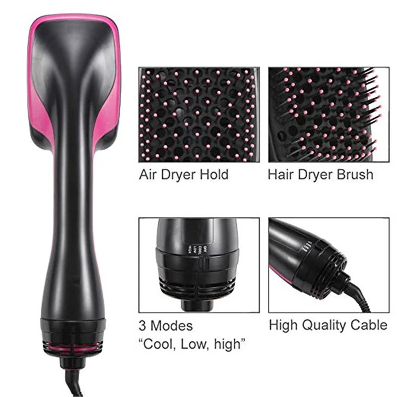 Hot Selling Hair Dryers One-Step Electric Hot Air Brushes Travel Hair Dryers Brush Salons Professional Styling Tools.