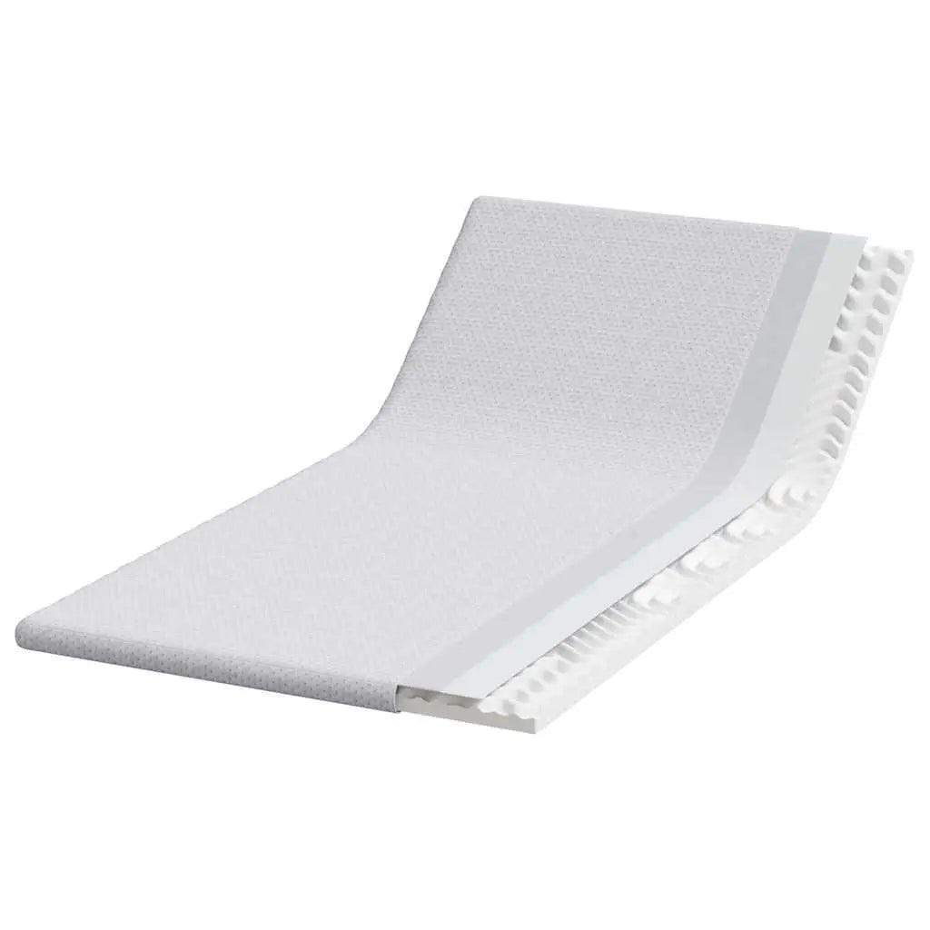 Comfortable White Mattress Pad 90x200cm Soft Polyester Jacquard Fabric Bedding Essential.