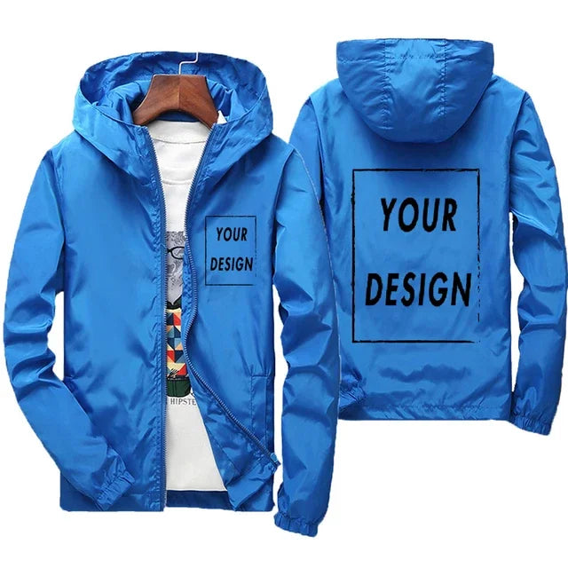 Custom Brand Logo Autumn Jacket Men Waterproof Warm Windbreaker Casual Clothing Big Size 7Xl Men Green Black Red Jacket Outdoor