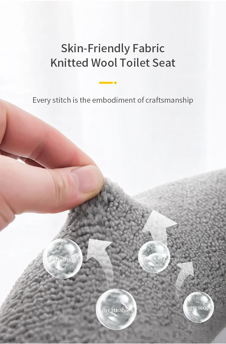 Winter Warme Wc Sitz Abdeckung Matte Bad Wc Pad Kissen mit Griff Dicker Weiche Waschbar Closes Wärmer Zubehör