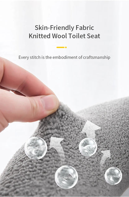 Winter Warme Wc Sitz Abdeckung Matte Bad Wc Pad Kissen mit Griff Dicker Weiche Waschbar Closes Wärmer Zubehör