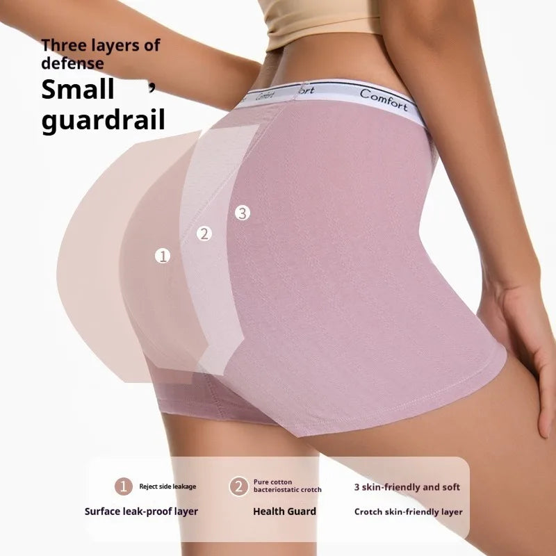Menstrual Period Shots Leak-proof Panties Women Briefs Leakage Proof Underwear Plus Large Size Soft Boxers Cotton Students Cute.