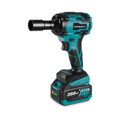 YOFIDRA 1/2 "1000N.M Bürstenlosen Elektrischen Schlagschrauber Handheld Cordless Auto Schraubendreher Bohrer Steckschlüssel Set Für Makita Batterie Pin