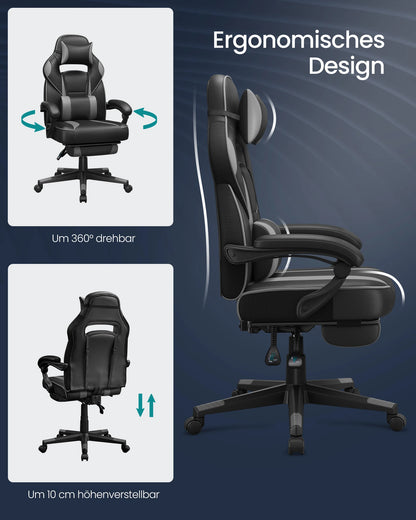 SONGMICS Gaming-Stuhl, ergonomischer Bürostuhl, Home-Office