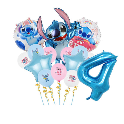 Disney Rosa Stich Geburtstag Party Dekorationen Mädchen Einweg Geschirr Ballon Kuchen Topper Tischdecken Liefert Baby Dusche.