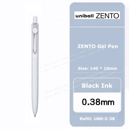 Uniball ZENTO Standard 0,38/0,5 mm Gelschreiber, wasserbasierte, glatte Schreibroller, passend für verschiedene Anlässe, Schreibwaren