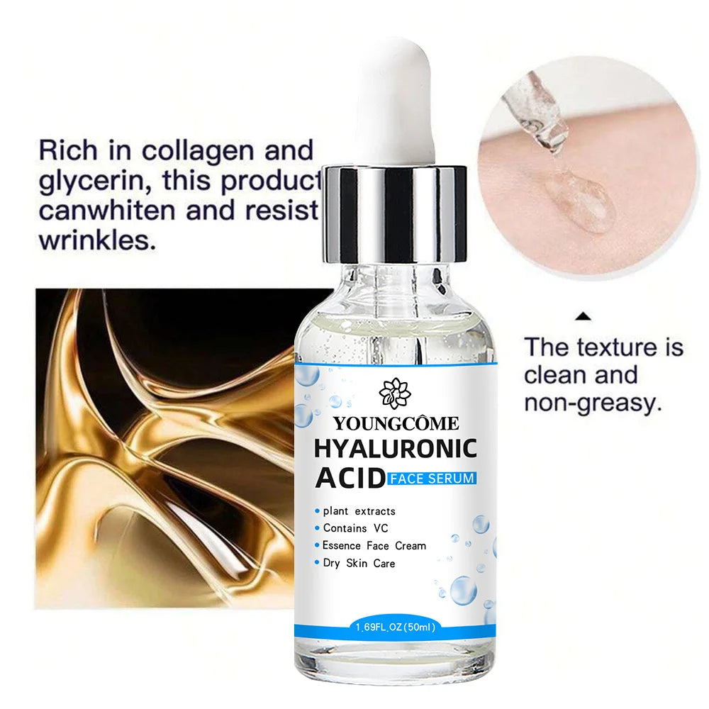 Hyaluronic Acid Facial Essence Deep Moisturizing Facial Skin Essence Korean Skin Care Products.