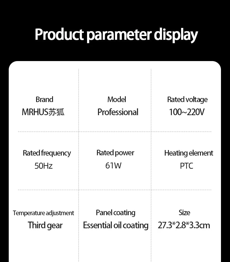 Hot Comb Straightener Curler Dual Purpose, Negative Ion Essential Oil Hair Care Professional And Safe Hairdressing Equipment