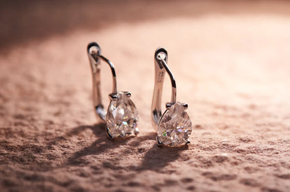 GIGAJEWE Moissanite D Color VVS1 Total 2.5ct 925 Silver Drop Earring 18K Gold Plated Diamond Test Passed Jewelry Woman Girl Gift.