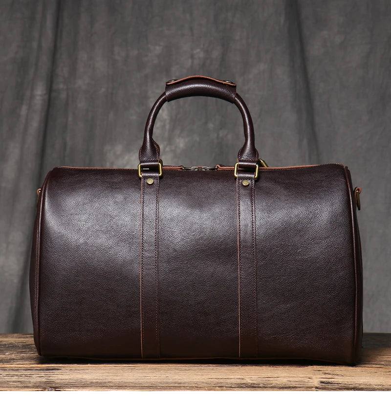 Vintage Herren Reisetasche klassische Business Umhängetasche Kopfs chicht Rindsleder Weekender Sporttasche Leder handtasche für Ehemann Geschenk.