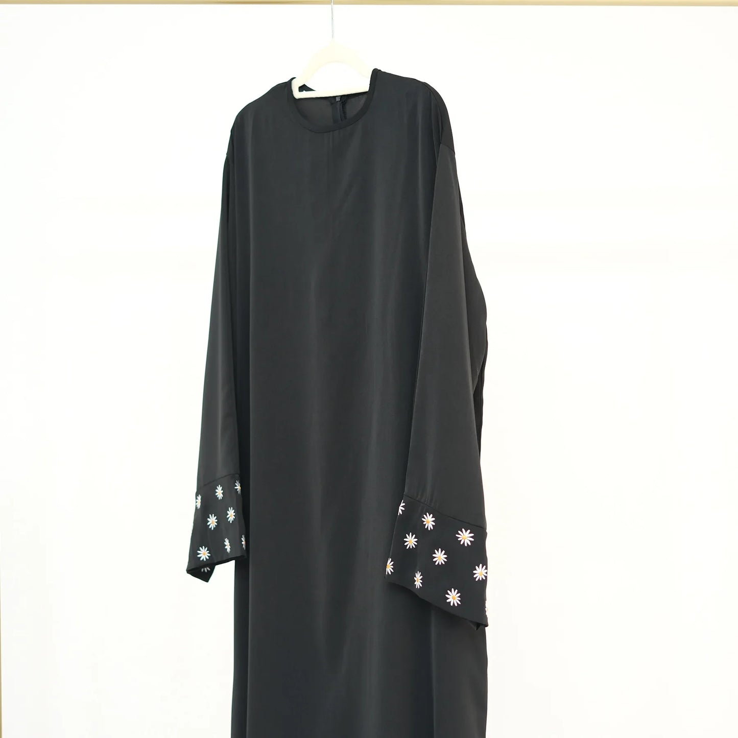 Eid Muslim Dubai Dresses for Women abaya Jalabiya Floral Embroidery Ramadan Morocco Dubai Robe Abayas Kaftan Islam Vestidos 2024.
