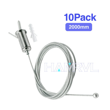 Hexagon Light Adjustable Suspension Rope and Splicing Connector All Copper 2Pin V/Y/L/T/I Cable LED Tube Lamp for Garage Ceiling