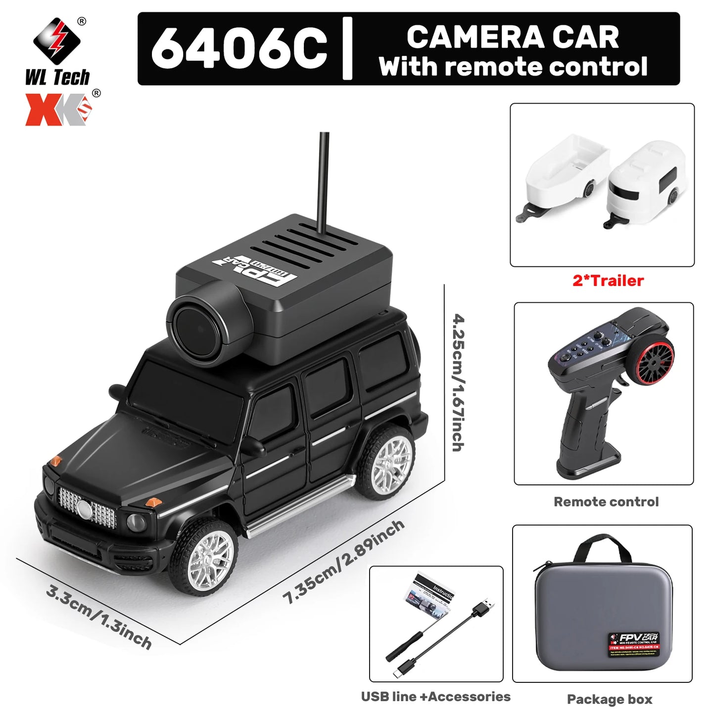 WLtoys 1/64 Mini RC Car with 720P FPV Camera Wifi APP Control 2.4G Reomte Contorl Racing Vehicle Toy for Children 6405 6406