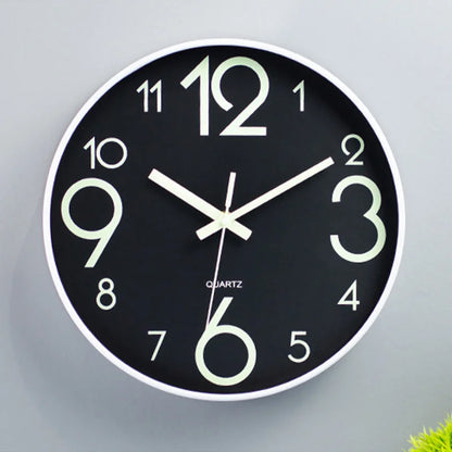 12 Zoll leuchtende Wanduhr einfache leuchtende Digitaluhr europäische DIY stille Wanduhr Studie Wohnzimmer Wanda uhren
