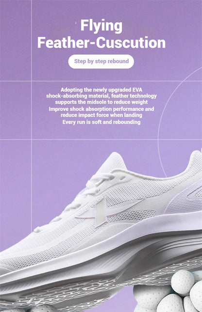 Xtep Laufschuhe für Damen, 2022, Sommer, atmungsaktiv, leicht, mit Rebound-Dämpfung, Stoßdämpfung, Sportschuhe 875218110014