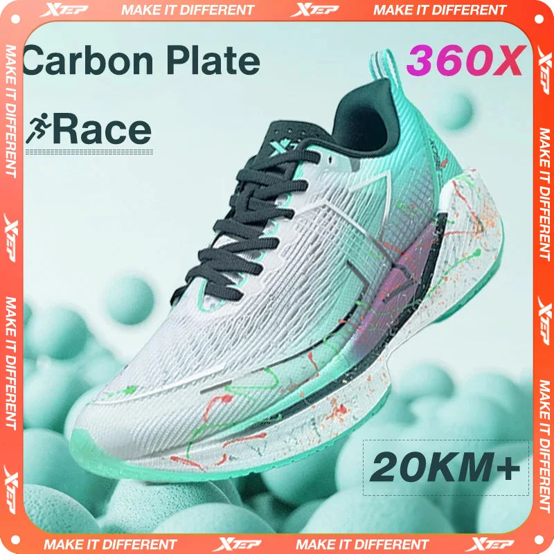 Xtep 360X Professional Running shoes Men's Carbon Plate Marathon PB Sport Shoe Lightweight ETPU Material Sneakers 976119110080.