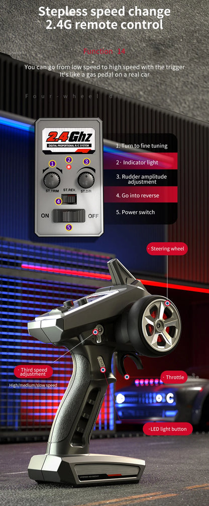 ZLL SG116 MAX/PRO 1:16 High Speed Drift Racing 80KM/H Or 40KM/H Brushless Motor 4WD RC Car Off Road Car Toys for For Kid Gift